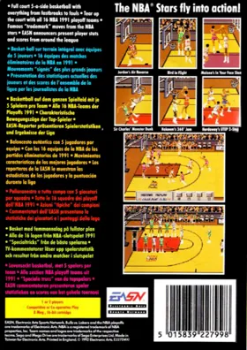 Bulls vs Lakers and the NBA Playoffs (USA, Europe) box cover back